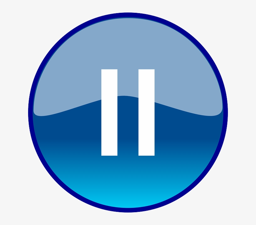 Clip Art Video Play Button - Pause Button, transparent png