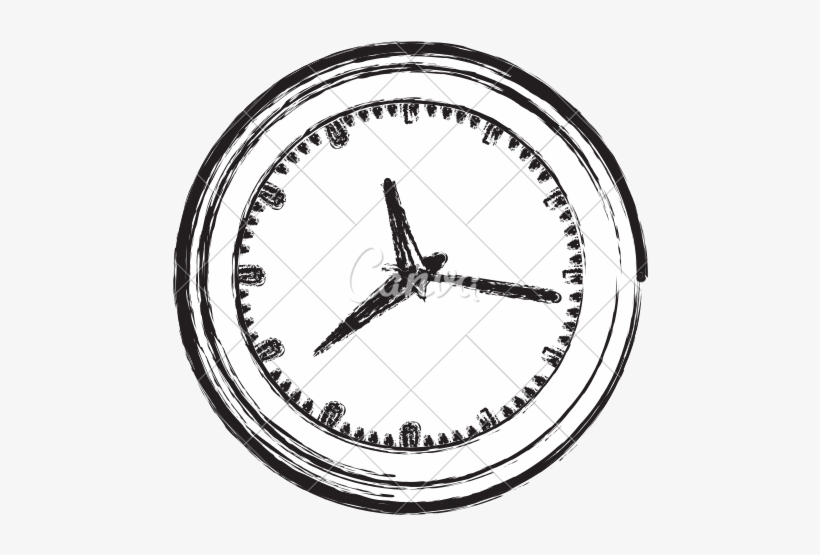 Wall Clock Sketch - Sketch Clock, transparent png