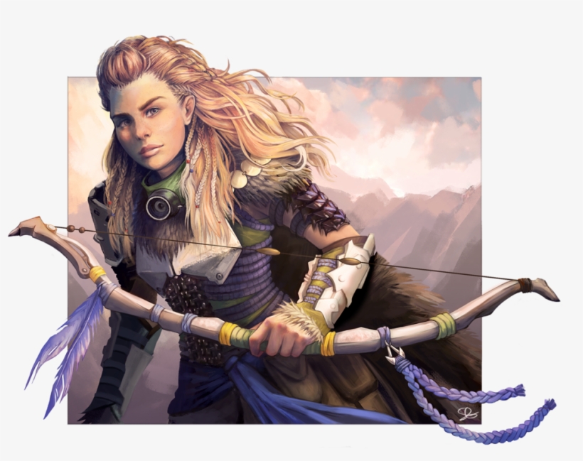 Aloy By Sagau - Aloy Horizon Zero Dawn Art, transparent png