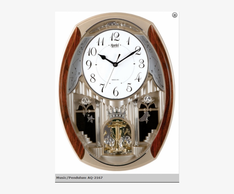 Buy Ajanta Music/pendulum Aq-2167 - Ajanta Wall Clock New Model, transparent png