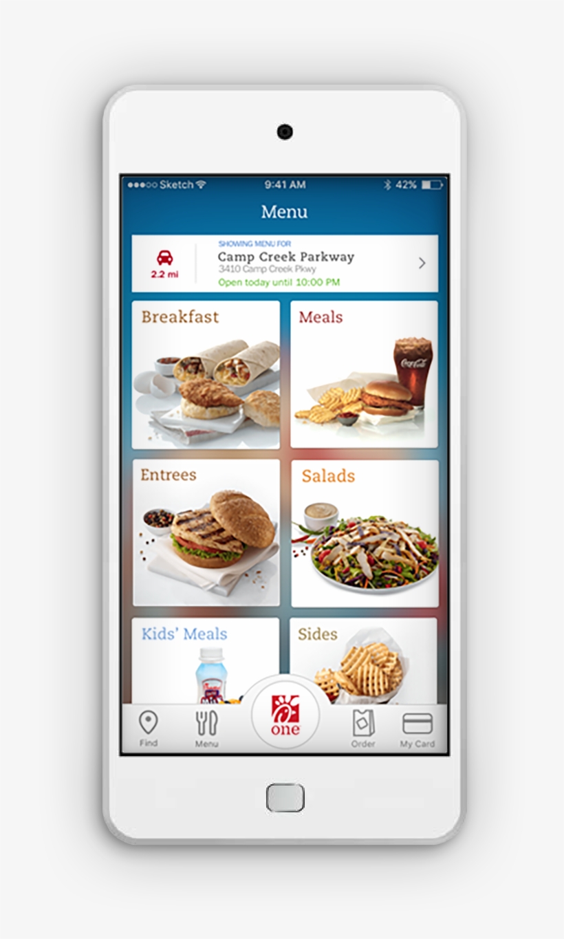Chick Fil A App Screens, transparent png