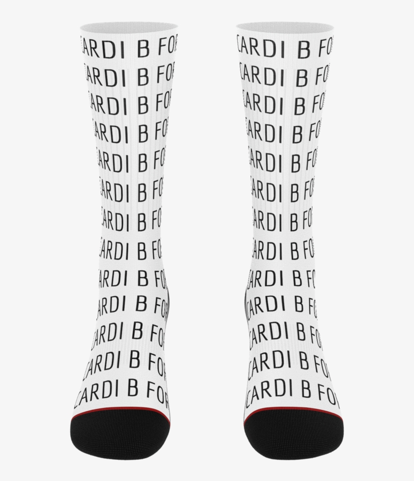 Cardi B For President Socks - Sock, transparent png