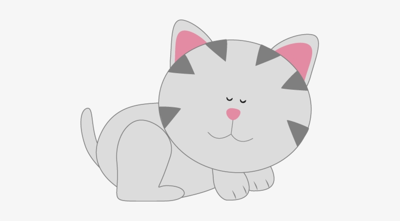 Resting Kitty Cat - Clip Art, transparent png