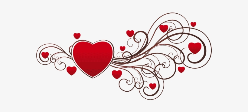 Valentines Day Gift Guide Border - Heart Designs, transparent png
