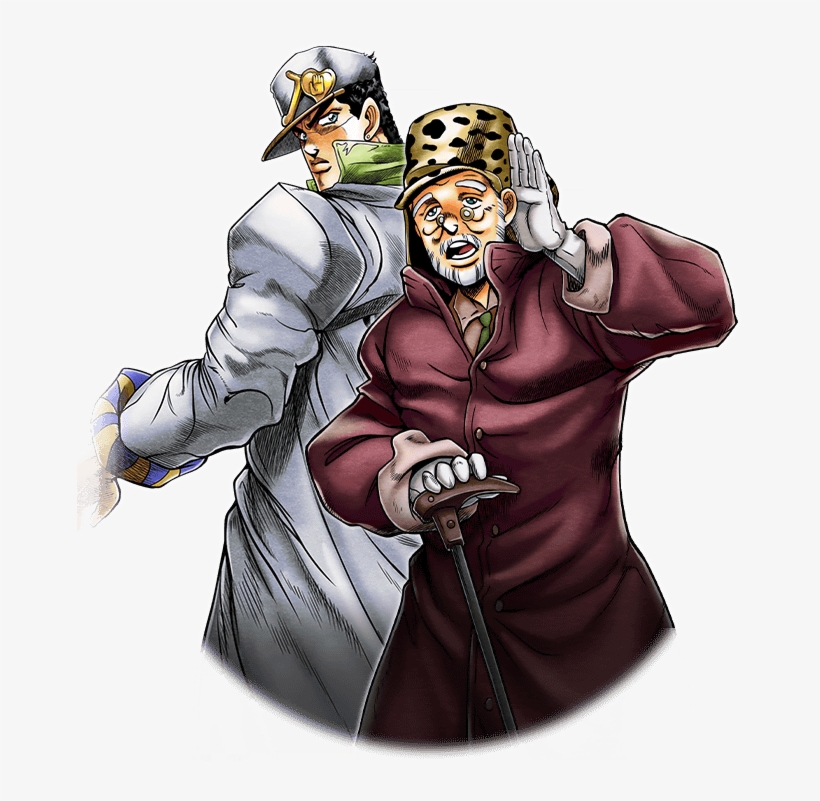Unit Jotaro Kujo And Old Joseph - Jotaro Kujo, transparent png