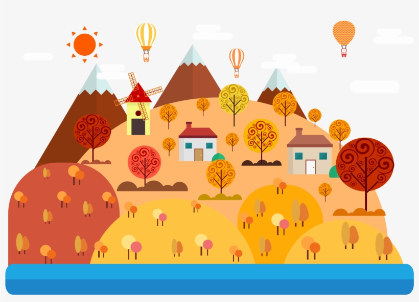 Clip Art Transparent Drawing Cartoon Illustration Autumn - صور فصل الخريف كرتونيه, transparent png