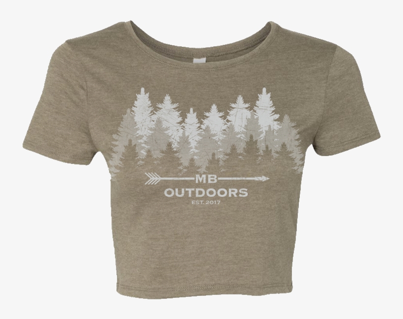 Treeline Crop Tee, transparent png