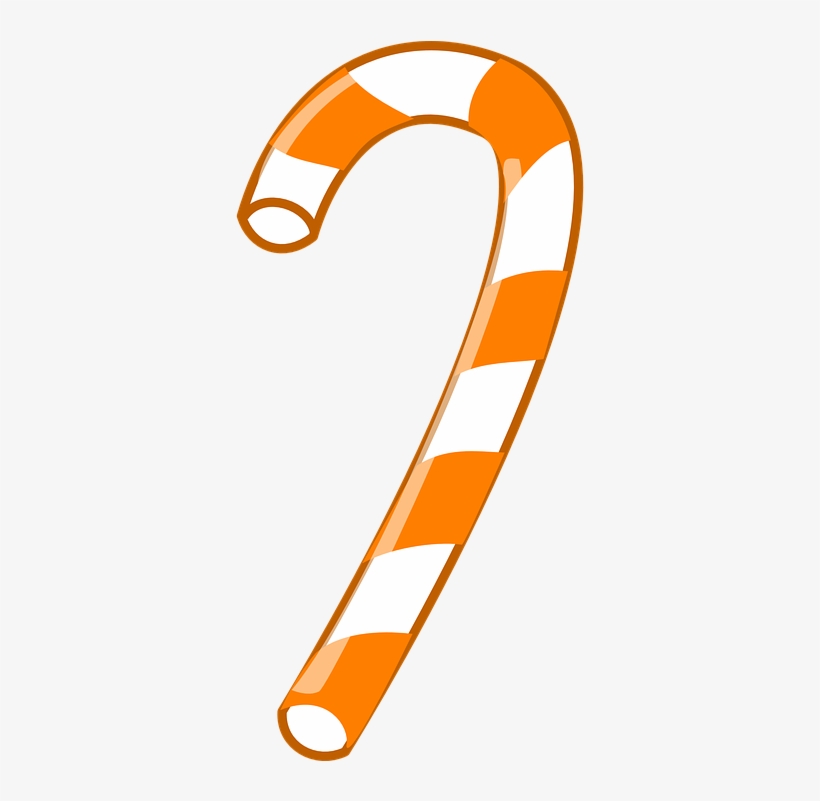 Candy Cane Clipart Ornament - Candy Clip Art, transparent png
