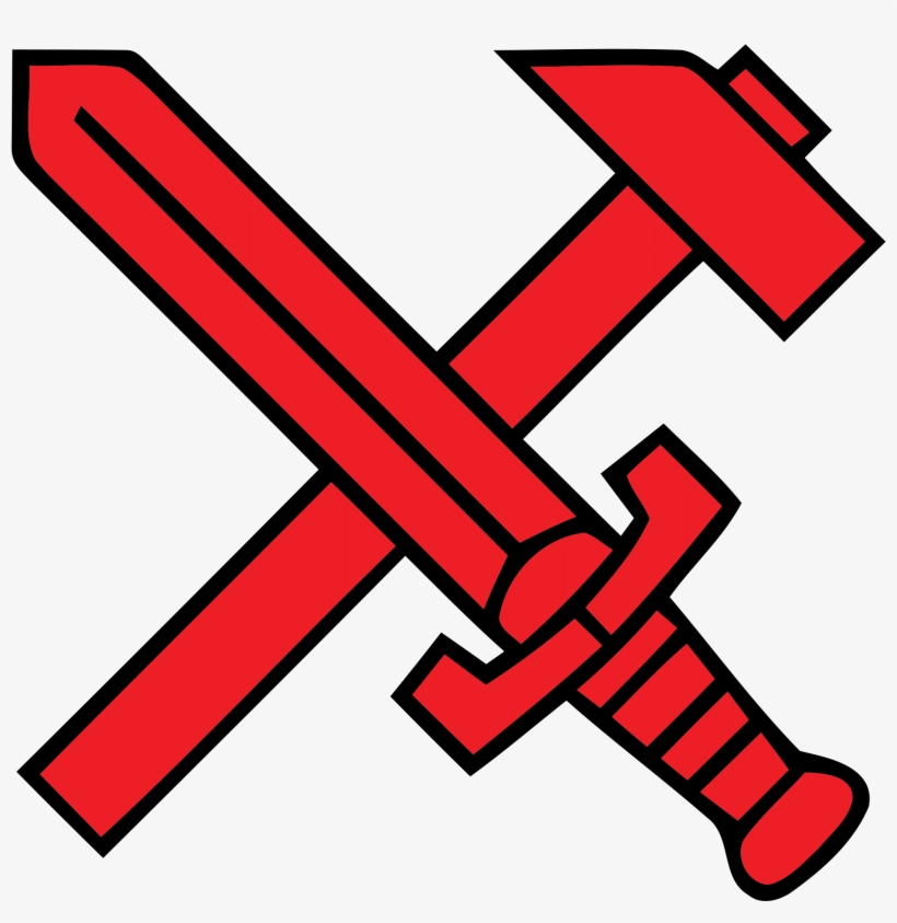 Picture Of Nazi Symbol - Sword And Hammer Png, transparent png