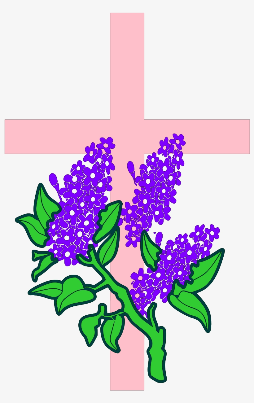 Lilac Cross Outline 180k, transparent png
