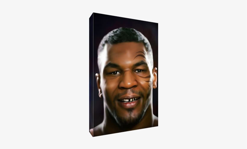 Iron Mike Tyson - Canvas, transparent png