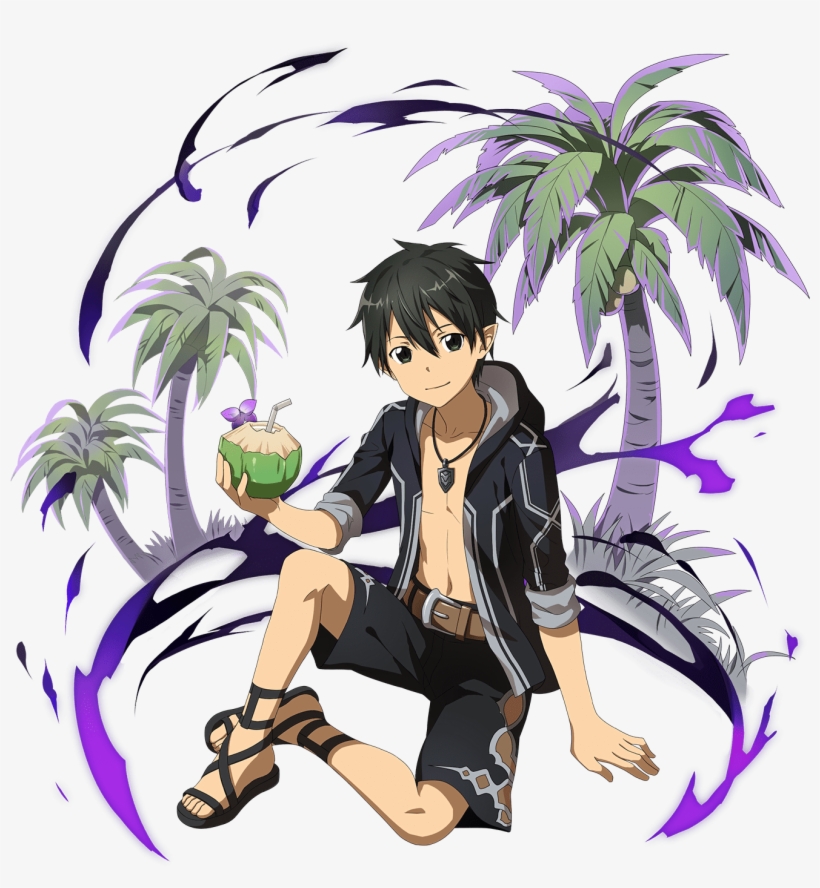 Manga Boy Clipart Kirito - Sword Art Online Memory Defrag Kirito, transparent png