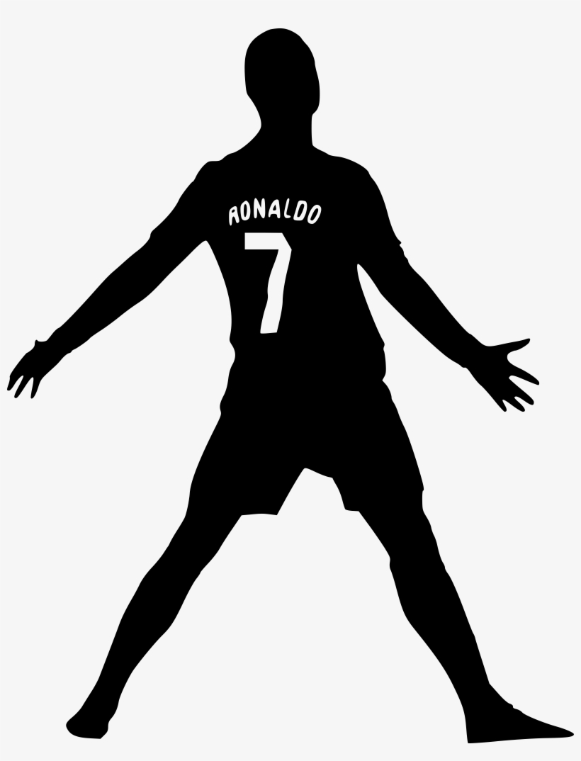 Cr7 Logo Png Transparent - Cristiano Ronaldo Silhouette, transparent png