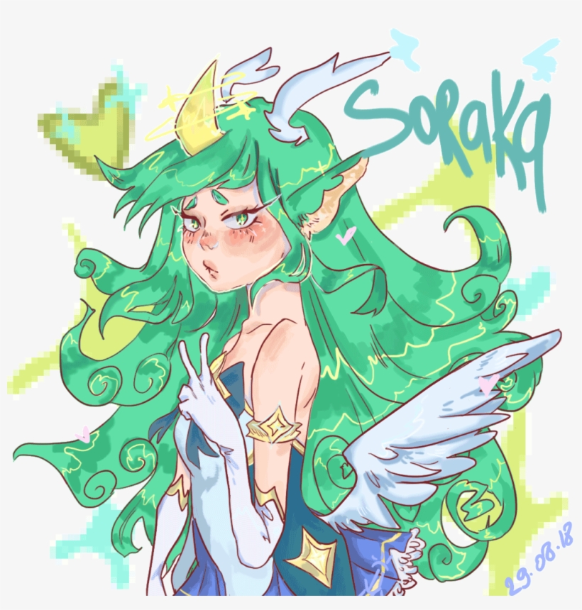 Star Guardian Soraka By Neonmeli - League Of Legends, transparent png
