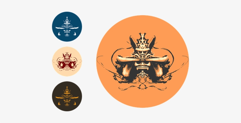 Samurai Seal Print Mask Stencil T-shirt Sk - Samurai Seal, transparent png