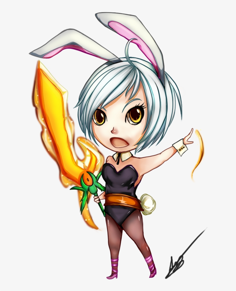 Image Royalty Free Download League Drawing Riven - Battle Bunny Riven Png, transparent png