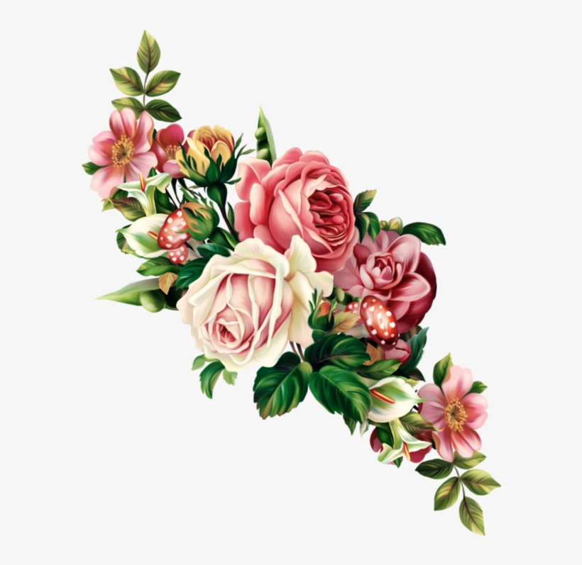 F Bd Png Paper And Tags - Flowers Vintage Illustration Png, transparent png