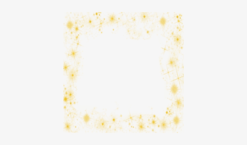Orange Stars Dust Frame - Star Frame Deco Png, transparent png