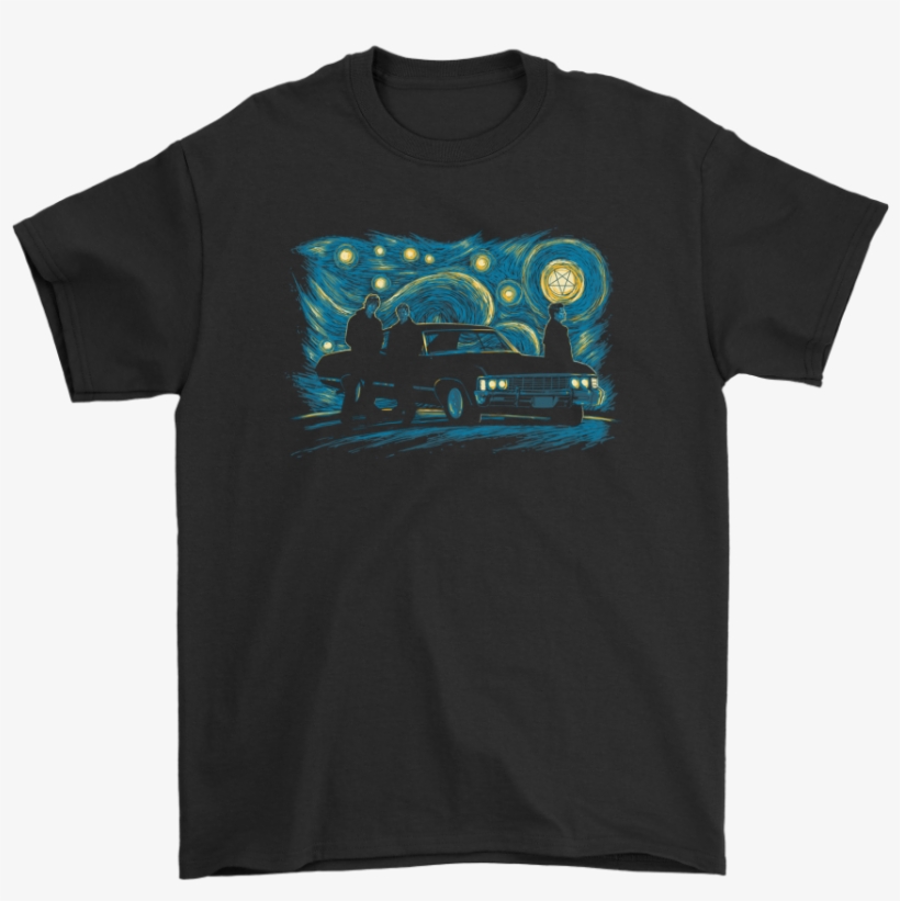 Sam Deam Winchester And Castiel Supernatural Starry - Girl Scout Cookies Shirt, transparent png