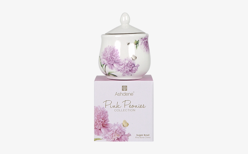 Ashdene Sugar Bowl Pink Peonies - Ashdene Pink Peonies Sugar Bowl W/ Lid, transparent png