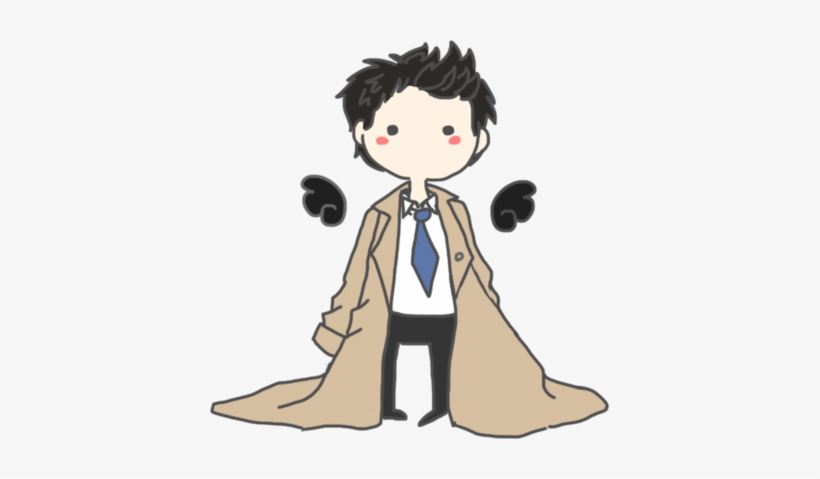 Image Black And White Stock By Joodling On Deviantart - Castiel Fan Art Transparent, transparent png