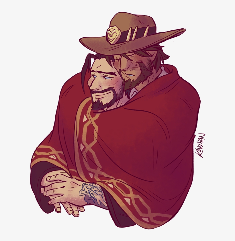 Funny Mccree Png - Hanzo And Mccree Ship, transparent png