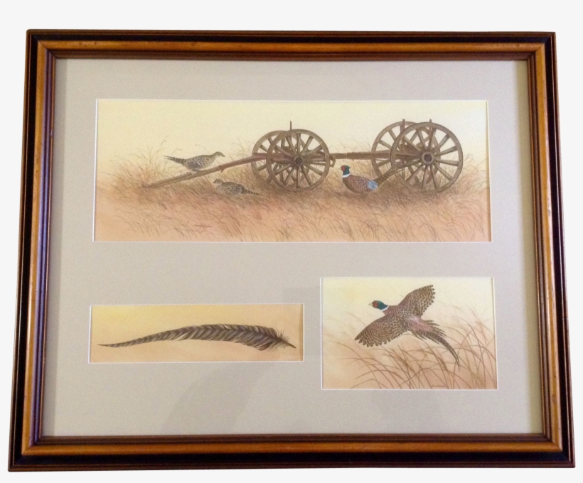 Sherry Van Berkom, Ring-necked Pheasant By Old Wagon, - Artist, transparent png