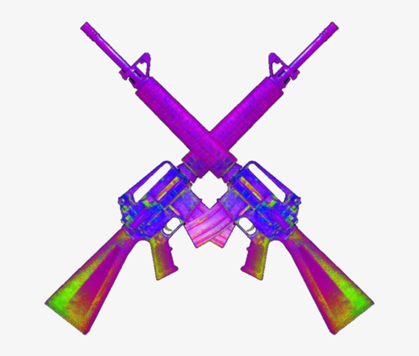 Banner Transparent Stock Grunge Vapor Vaporwaveaesthetic - Vaporwave Transparent Guns, transparent png