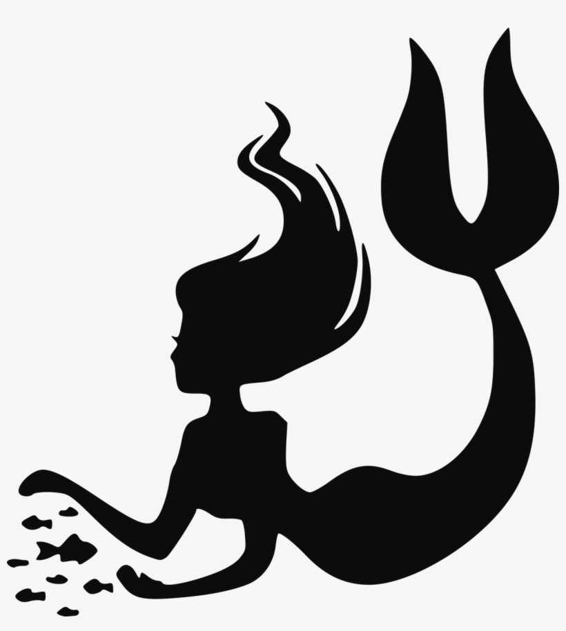 Mermaid Silhouette Png Png Freeuse - Little Mermaid Silhouette Png, transparent png
