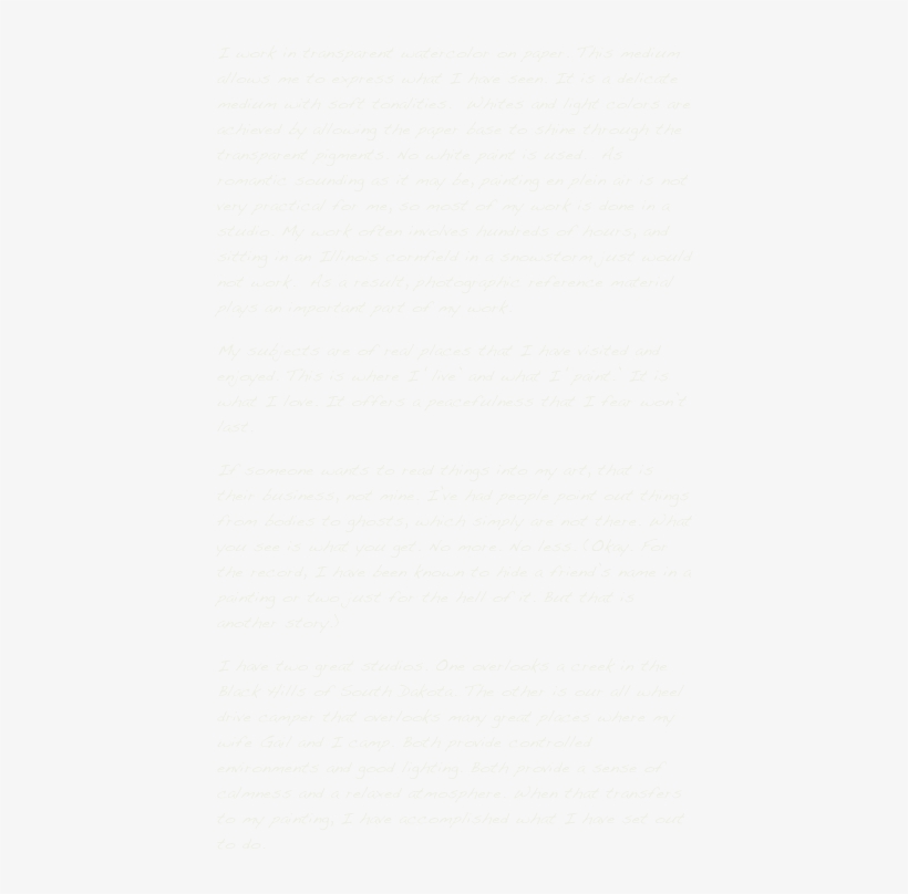 I Work In Transparent Watercolor On Paper, transparent png