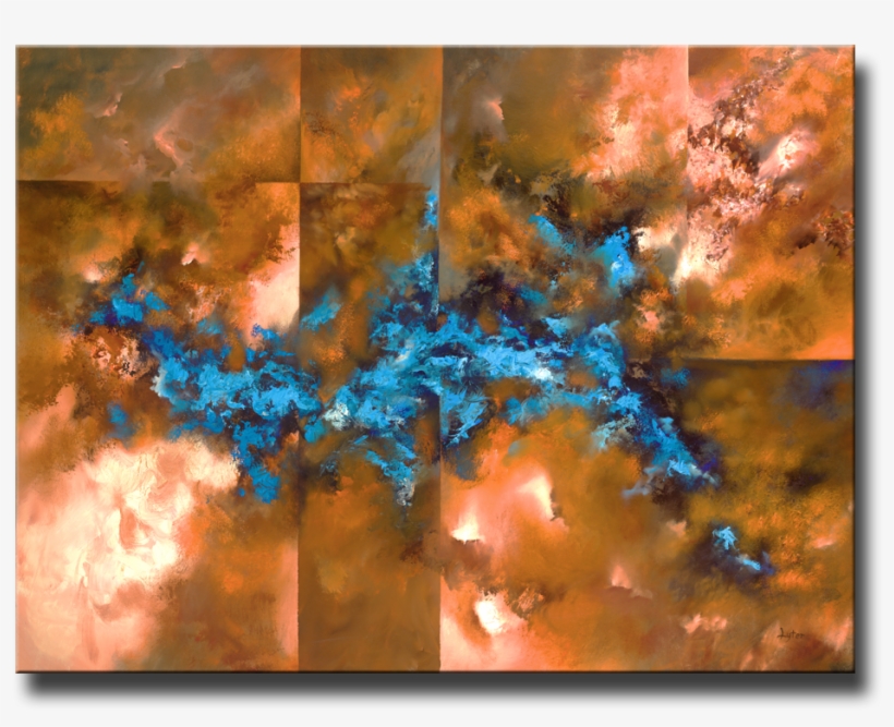 36" X 48" Oil On Canvas - Cerulean, transparent png
