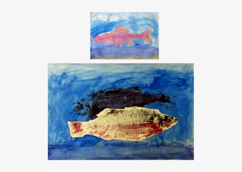 I Made This With A Dead Fish, Watercolor Paint, And - Painting, transparent png