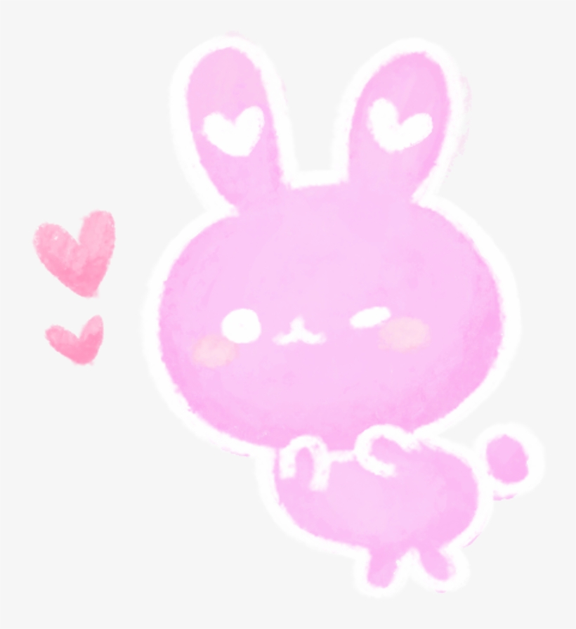 Rabbit Bunny Cute Love Heart Watercolor Handpainted - Rabbit, transparent png