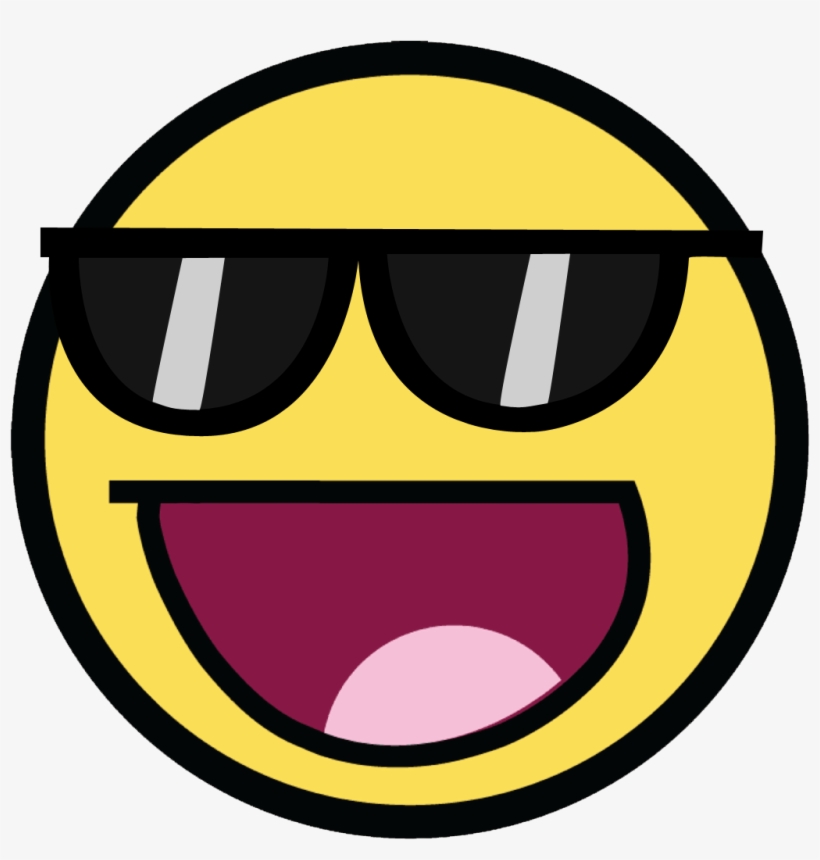 Awesome Clip Art Download Image - Awesome Face With Sunglasses, transparent png