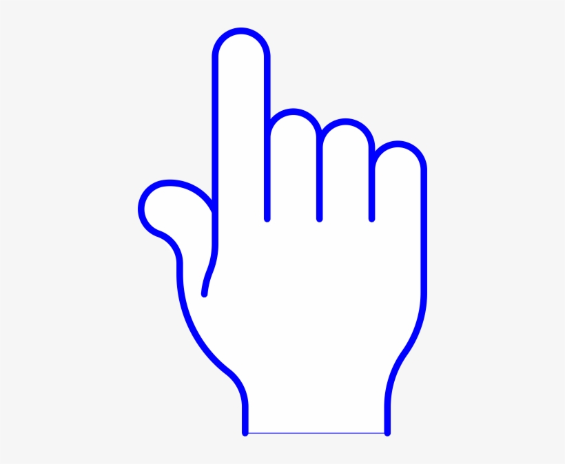 Blue Pointer Finger Png Clip Art, transparent png