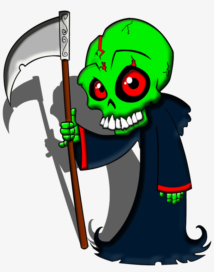 This Free Icons Png Design Of Cartoon Grim Reaper, transparent png