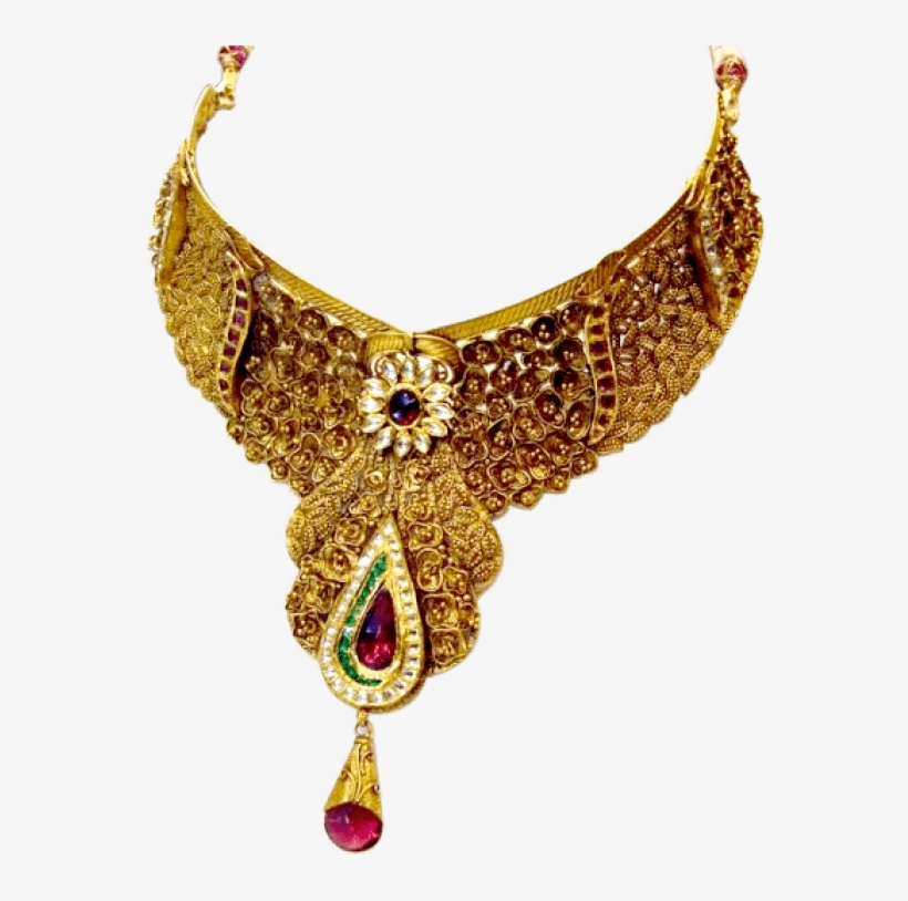 Free Png Gold Necklace Png Images Transparent - Golden Necklace Transparency Png, transparent png