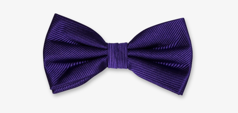 Purple Bow Tie - Pajarita Morada Con Camisa Negra, transparent png