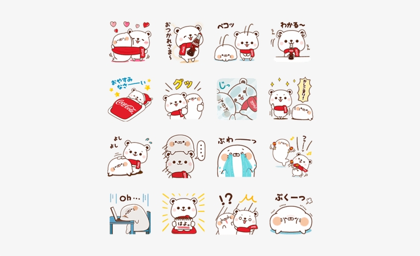 コカ コーラ ライン スタンプ, transparent png