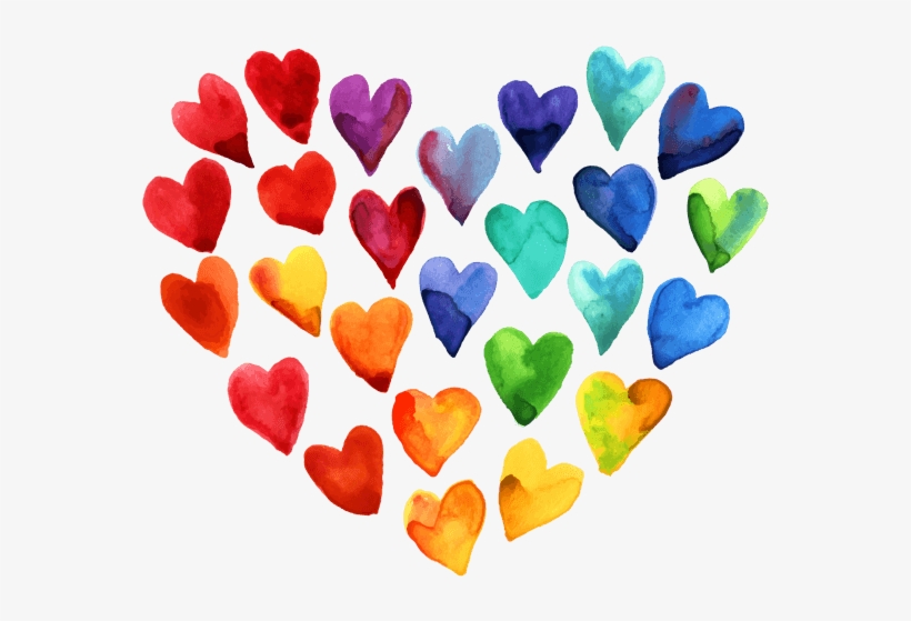 Beautiful Watercolor Heart Stickers Messages Sticker-0 - Beautiful Watercolor Heart, transparent png