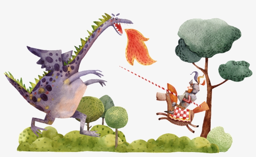 Hand Drawn Cartoon Dinosaur Animation Png Transparent - Portable Network Graphics, transparent png