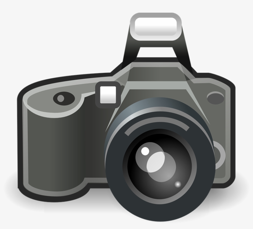 Camera Transparent Clipart Png Black And White Download - Camera Clipart No Background, transparent png