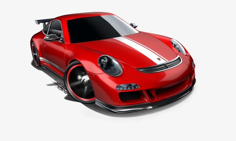 Porsche 911 Gt3 Red W White Stripes - Fast Car, transparent png