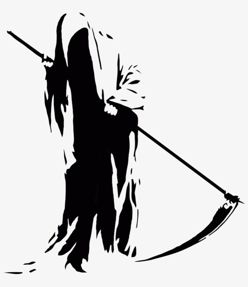 Grim Reaper Transparent Png - Don't Knock On Death's Door Flask, transparent png