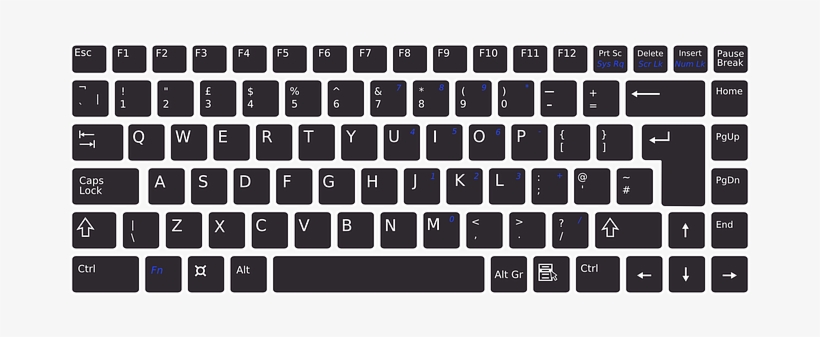 Keyboard Electronic Computer Technology Bu - Keyboard Letters And Numbers, transparent png