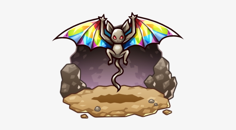 Seven-colored Bats - Png - Vampire Bat, transparent png