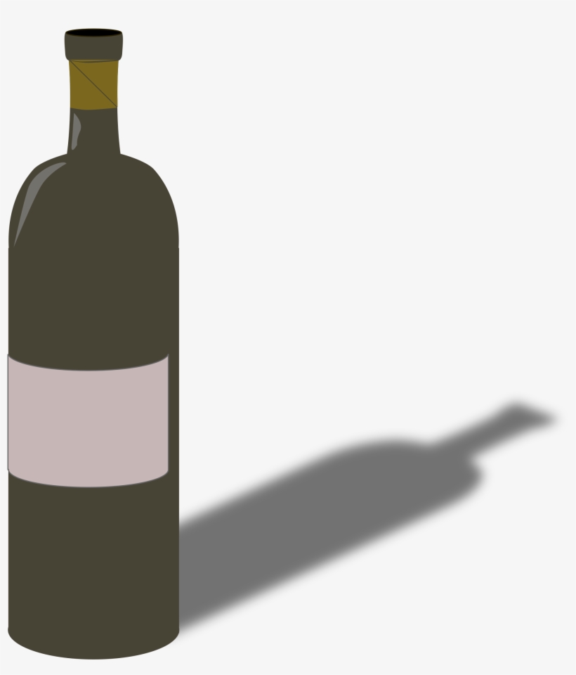 Wine Bottle And Glass Png - Wine Bottle Clipart, transparent png