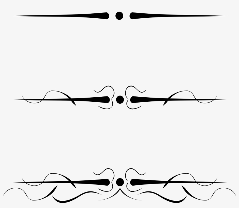 This Free Icons Png Design Of 3 Underline Flourishes, transparent png