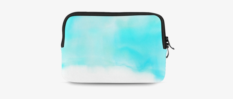 Turquoise Bright Watercolor Abstract Ipad Mini - Coin Purse, transparent png
