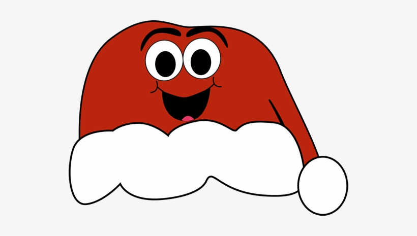 Cartoon Santa Hat Santa Hat With Face 550x385 Png Download Pngkit